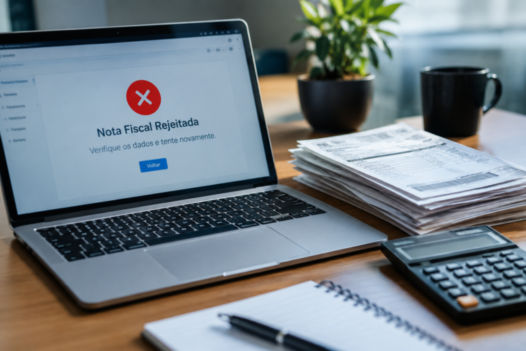 Nota Fiscal Rejeitada no Escritorio